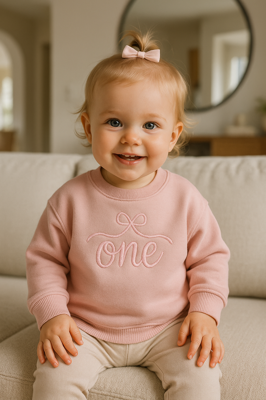 Sudadera “One” – Especial Primer Cumpleaños TALLA ÚNICA 12/18 meses