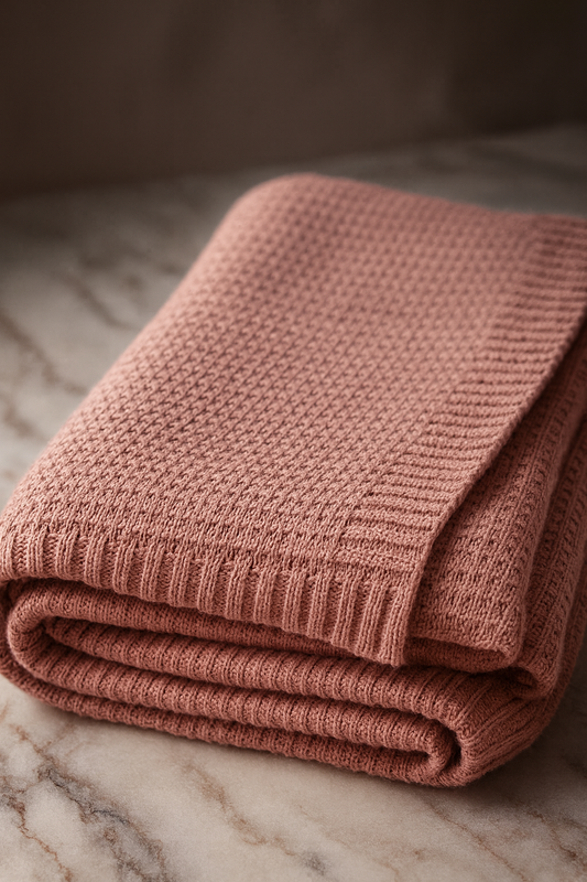 Manta de Paseo bordada personalizada – Suave, delicada y única para tu bebé