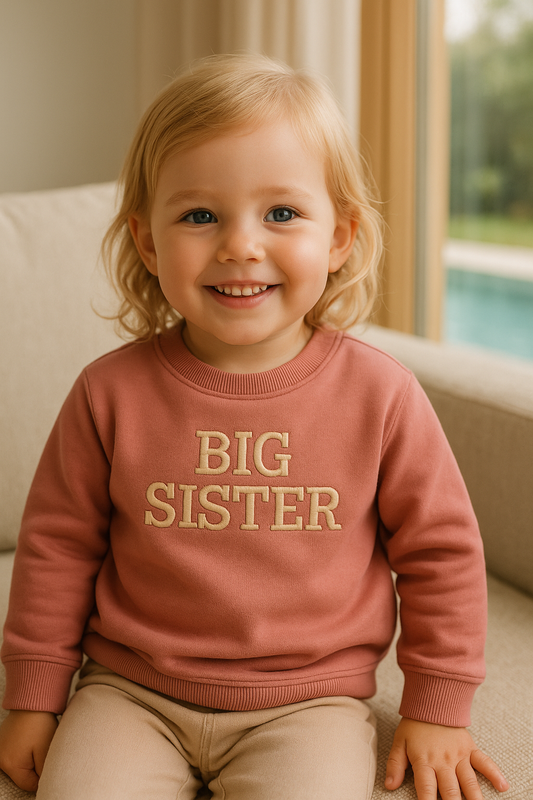 Sudadera bordada Big Sister