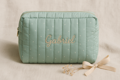 Neceser verde menta 24x18x8 cm